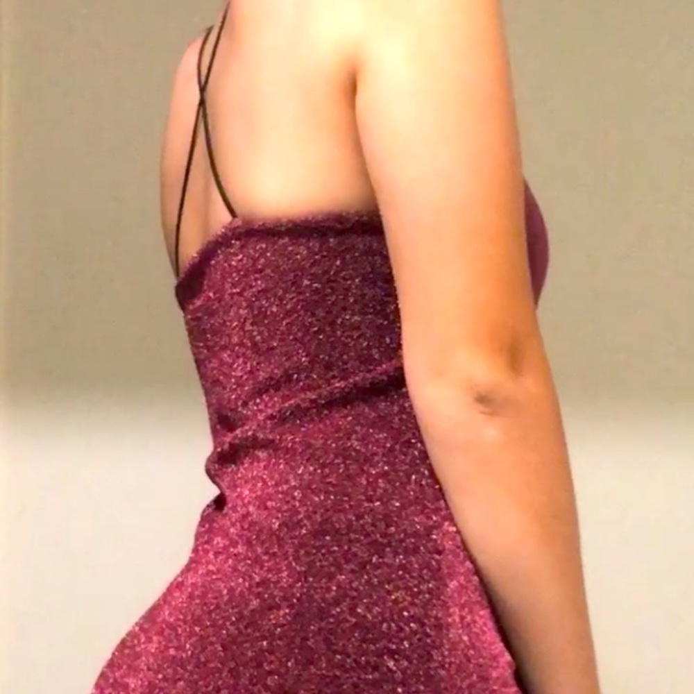Red/maroon sparkle mini dress - Picture 4 of 4